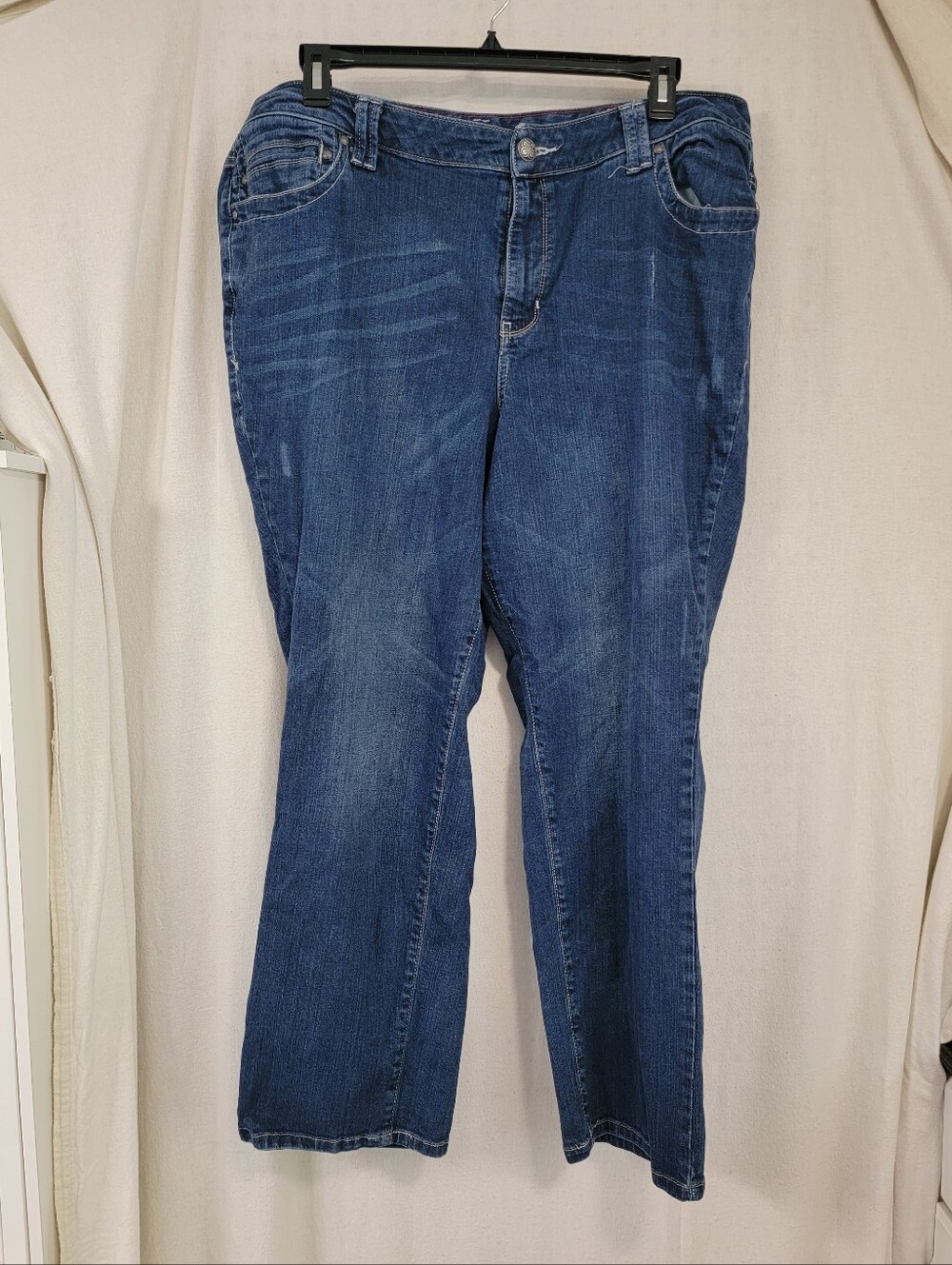 Women's Dark Blue Stretch Jeans Size 22 Petite